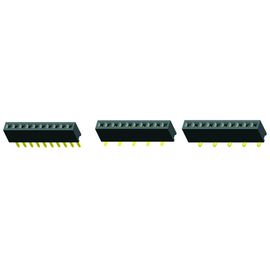 1 * 12P H = 8.5 Konektor Konektor Header Wanita 1,27 Mm Pitch Phosphor Bronze