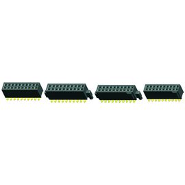 1,27 mm Female Header Double Row S / TW / T -40 ℃ sampai + 105 ℃ Temperatur Operasi