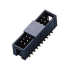 1.27 Pitch 2 * 22P 180 ° DIP Box Header Connector LCP Kuningan Emas Flash H = 8.6 ~ 11.8 header pin laki-laki