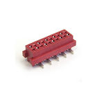 WCON 8pin Wire To Board Connector Merah Perempuan Smt Pa46 Dengan Cap / Latch