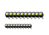 WCON 2.54 mm Round Pin Header Singer Row 180 ° DIP H = 3.0 PPS panjang 8.3mm hitam ROHS