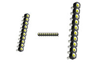 WCON 2.54 mm Round Pin Header Singer Row 180 ° DIP H = 3.0 PPS panjang 8.3mm hitam ROHS