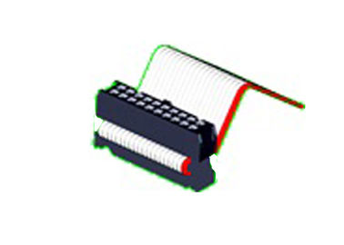 Soket 2.5C Dual Row IDC Konektor dengan SR One Side Contact Brass Sel Au / Sn 06 ~ 64P
