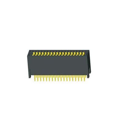 WCON 2.54mm SLOT WCON Konektor Komputer Jari emas PBT Pelapisan Timah Hitam lurus / Sudut kanan