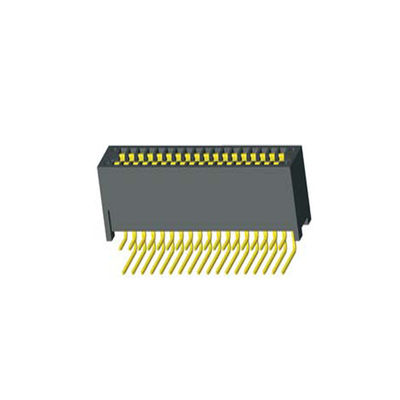 WCON 2.54mm SLOT WCON Konektor Komputer Jari emas PBT Pelapisan Timah Hitam lurus / Sudut kanan