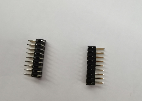Pin Header Pria Dan Wanita 2mm, Konektor Header Baris Ganda 500V PA9T Hitam